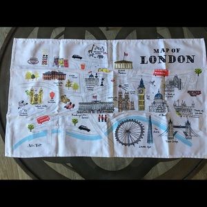 Alice Tait Map of London Tea Towel or Wall Decor